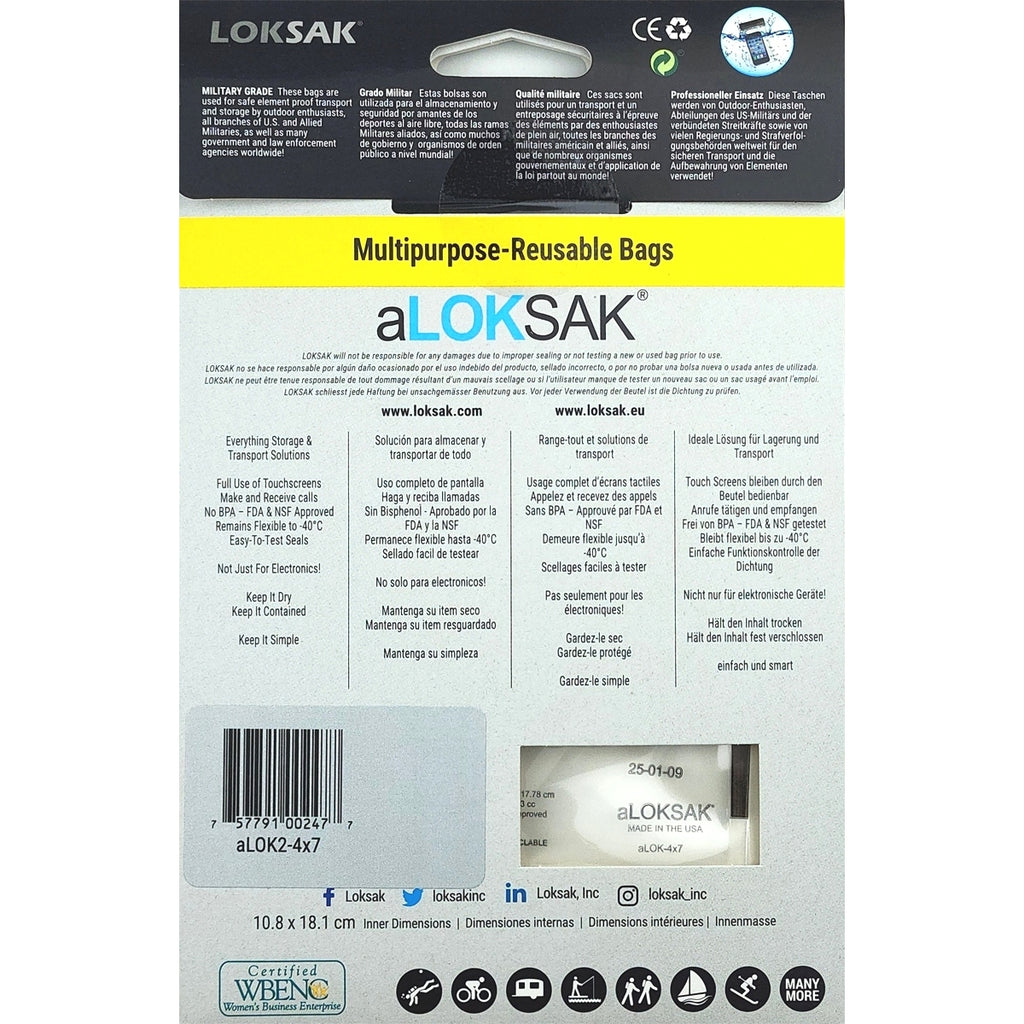 aLOKSAK 4" x 7"
