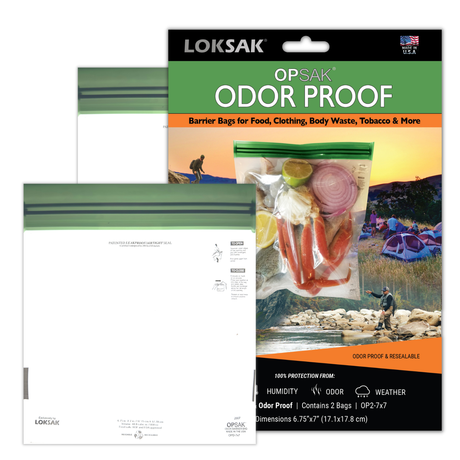OPSAK 7" x 7" (2 pack)