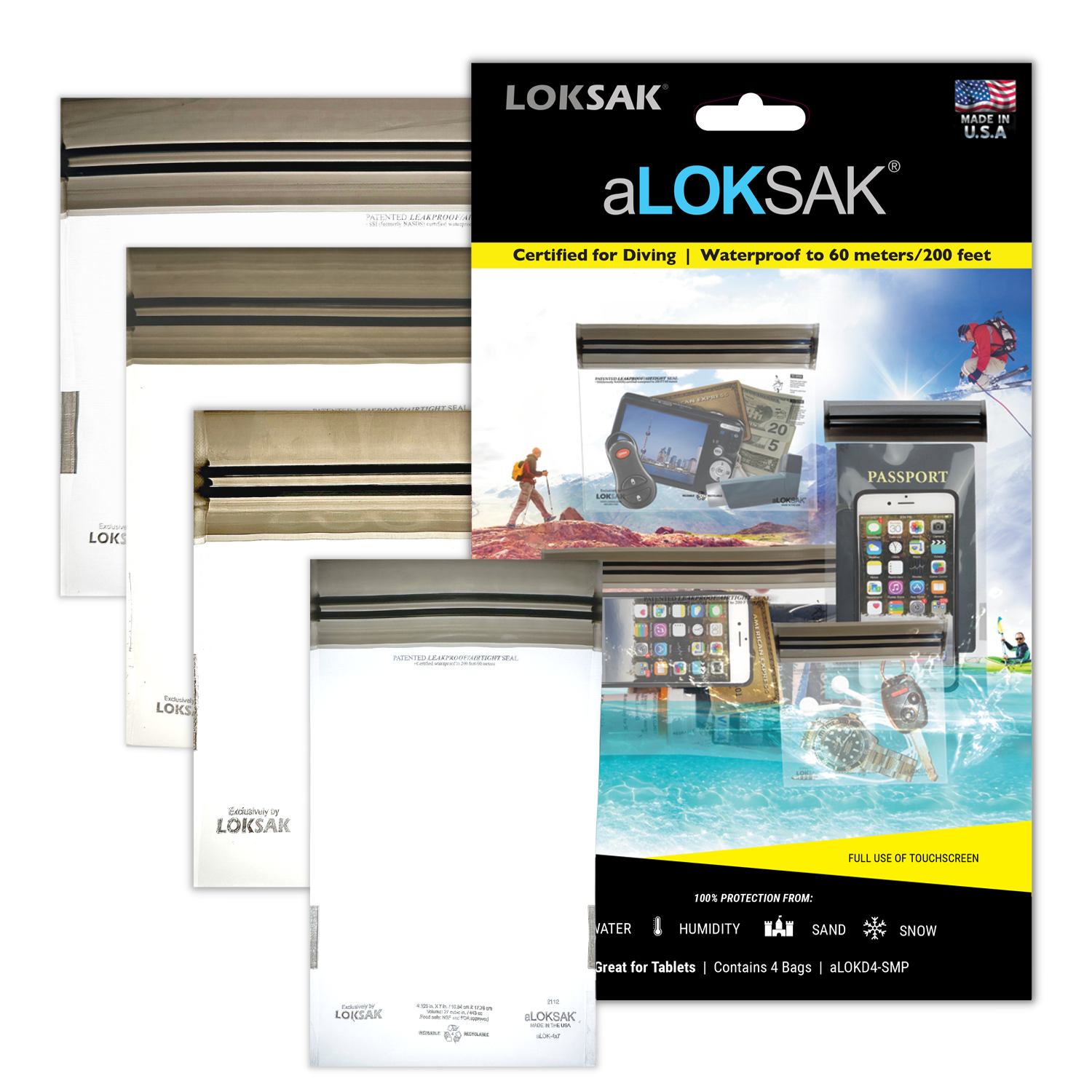 aLOKSAK Small Multi Pack" (4 pack)