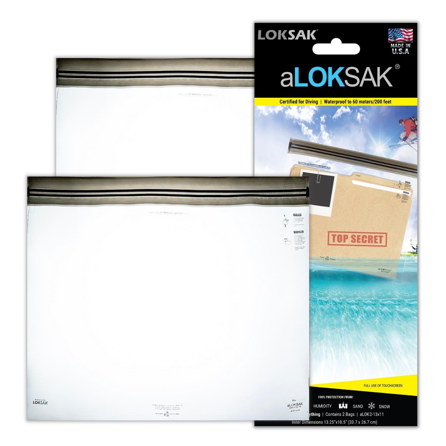aLOKSAK 13" x 11" (2 pack)