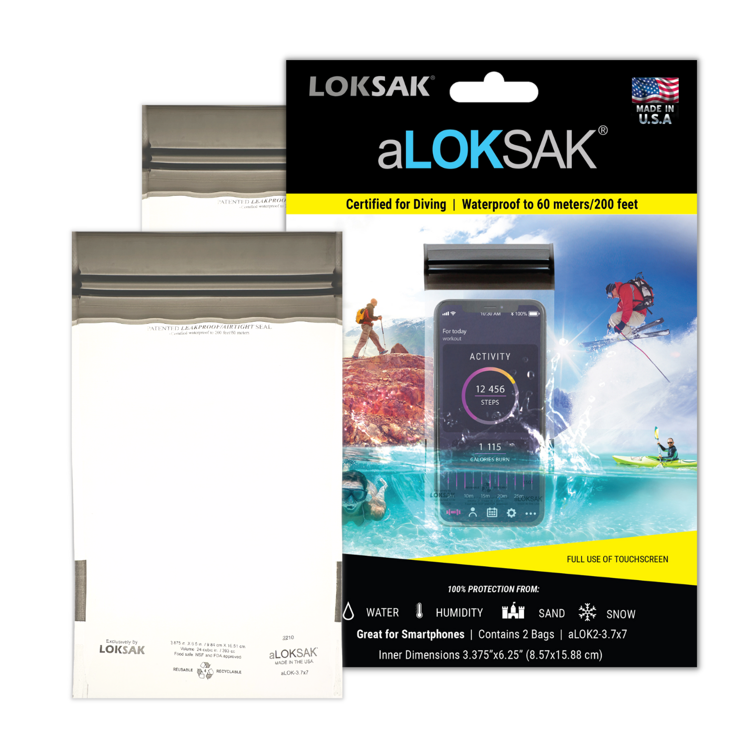 aLOKSAK 3.75" x 7" (2 pack)