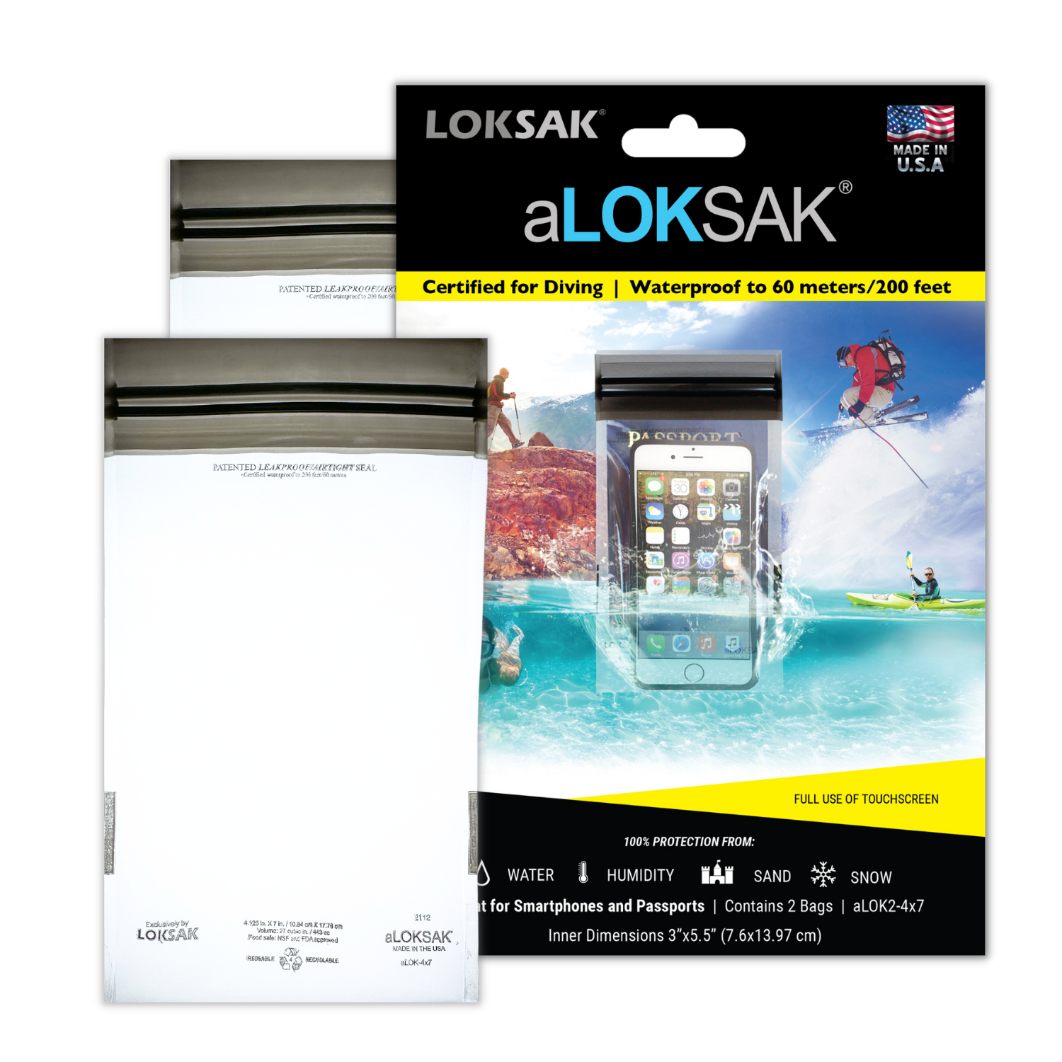 aLOKSAK 4" x 7" (2 pack)