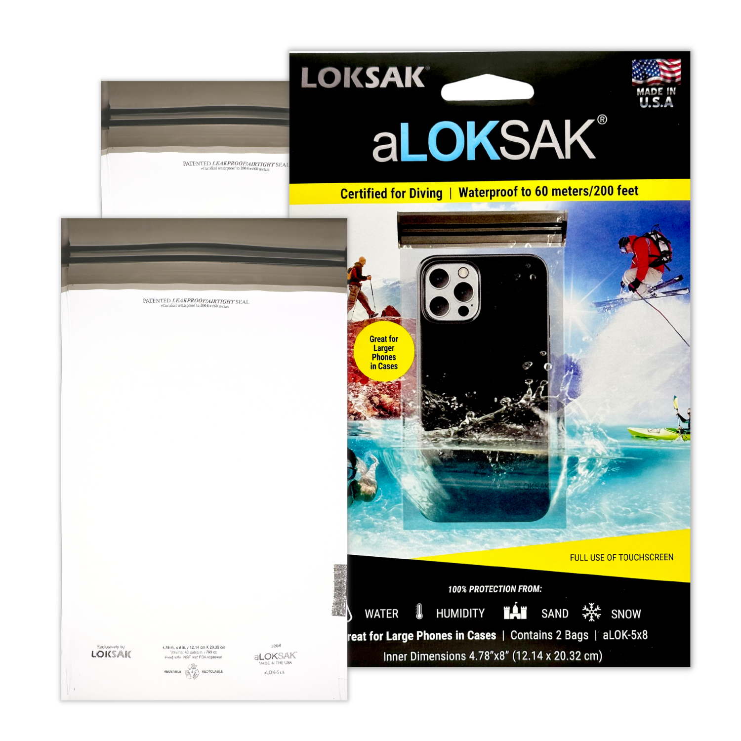 aLOKSAK 5" x 8" (2 pack)