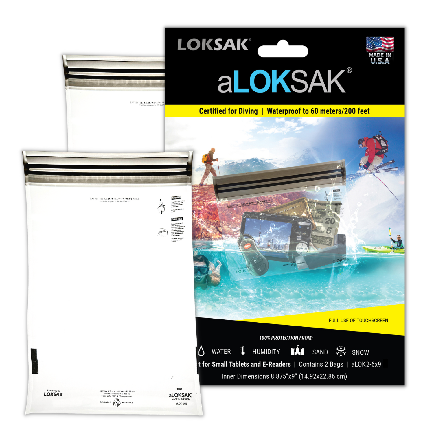 aLOKSAK 6" x 9" (2 pack)