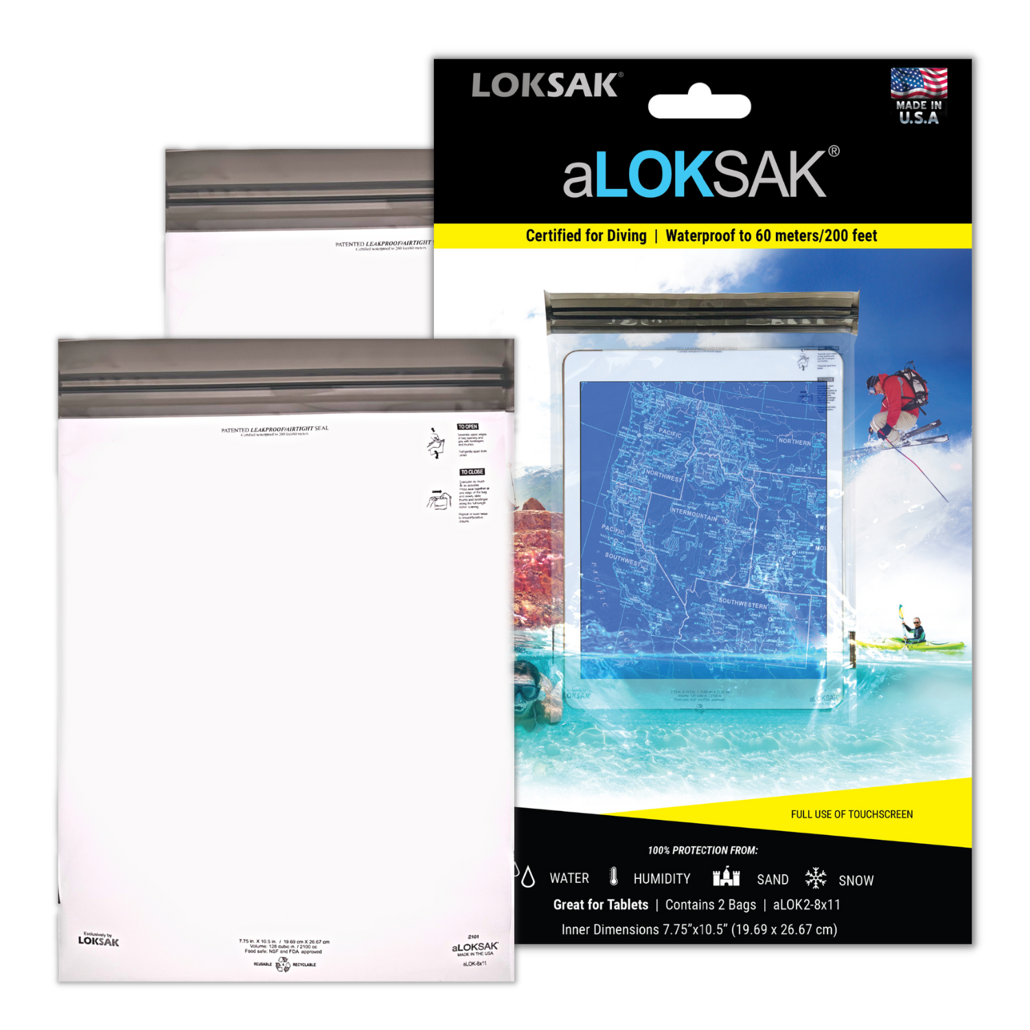 aLOKSAK 8" x 11" (2 pack)