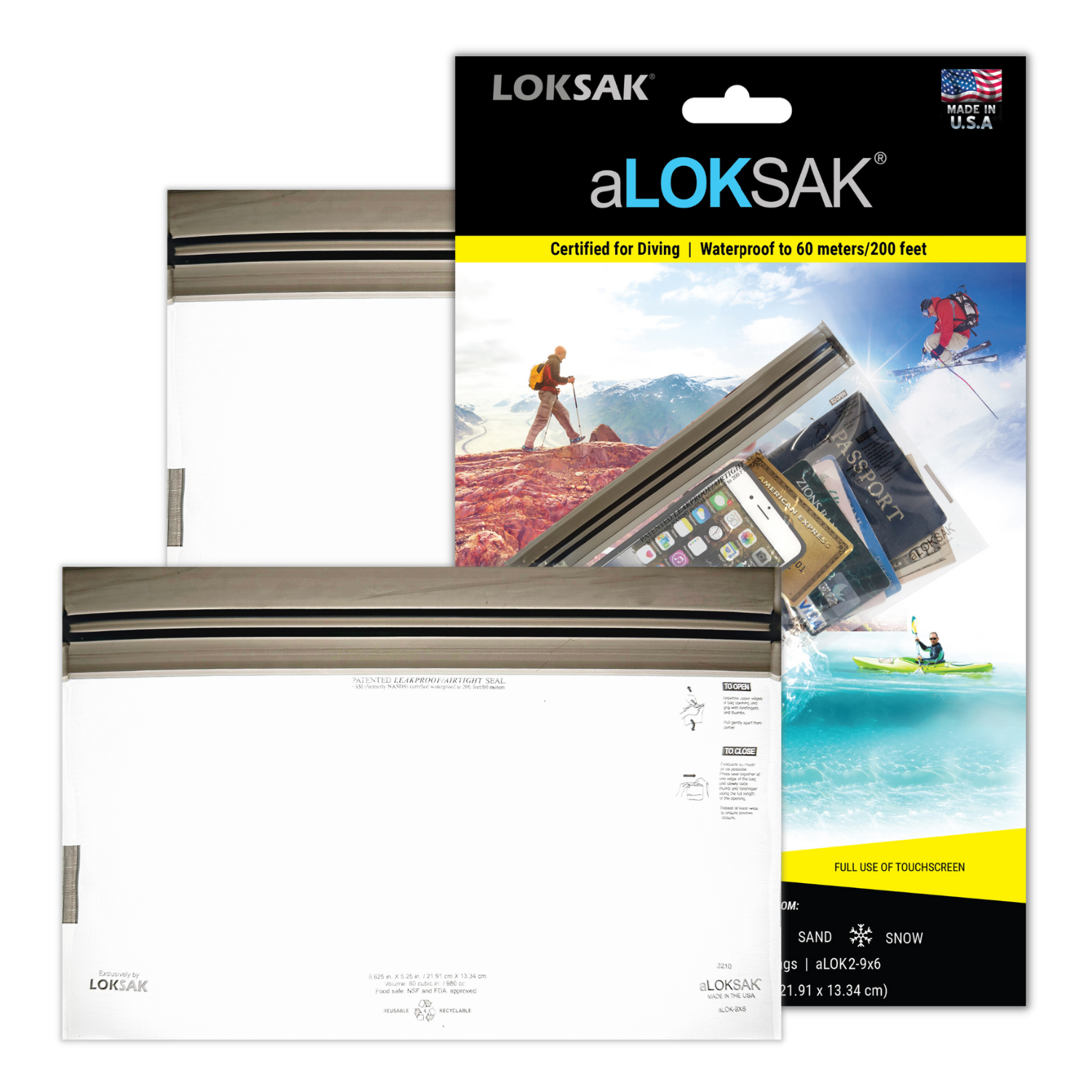aLOKSAK 9" x 6" (2 pack)