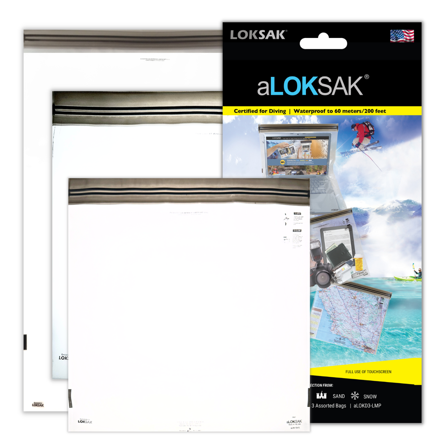 aLOKSAK Large Multi Pack" (3 pack)
